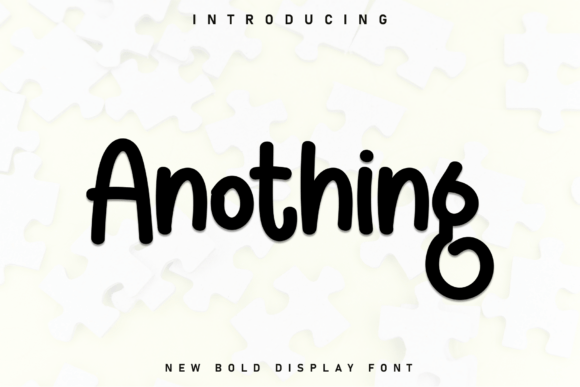Anothing: A Handwritten Display Font for Editorial Design