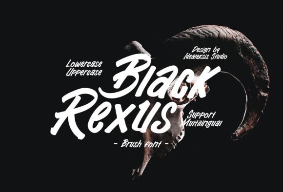 Black Rexus: A Bold Italic Display Font for Small Business Branding