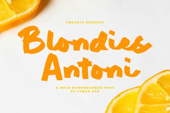 Blondies Antoni: A Bold Display Font for Authentic Brand Storytelling