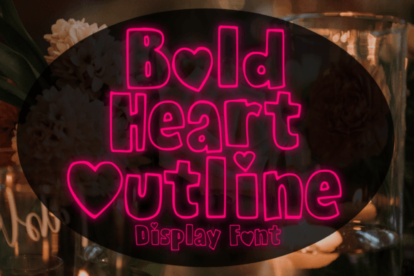 Bold Heart Outline: A Handmade Font That Earned Its Place in My Branding Work