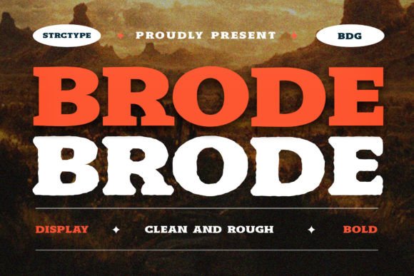 Brode: A Display Font That Knows Its Place