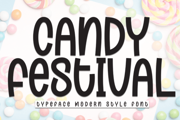 Candy Festival Font for Handmade Products and Printable Designs