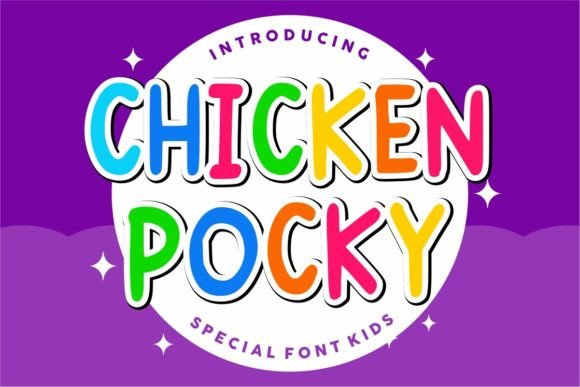 Chicken Pocky: A Playful Display Font for Small Business Branding