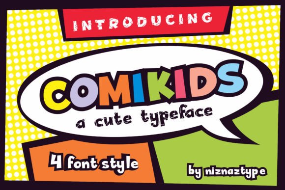 Comikids Font: A Playful Display Typeface for Modern Branding