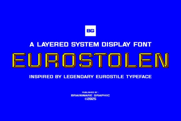 Eurostolen: A Display Font Built for Modern Marketing Campaigns