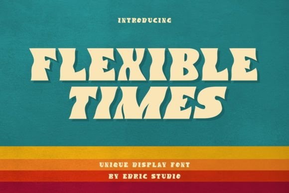 Flexible Times: A Retro Display Font Built for Bold Digital Branding