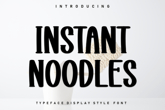 Instant Noodles Font: A Handwritten Typeface for Bold Marketing
