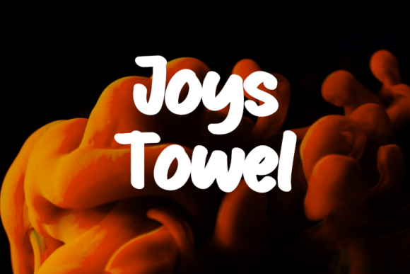 Joys Towel: A Display Font for Digital Branding and Web Design