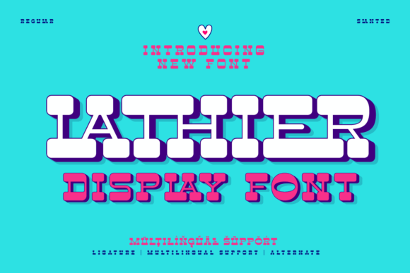 Lathier: A Bold Display Font for Branding Projects That Demand Character