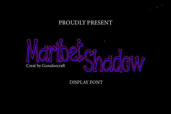 Maribet Shadow: A Handwritten Display Font for Your Brand