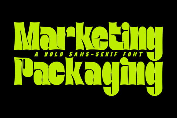 Marketing Packaging: A Bold Display Font for Modern Brands
