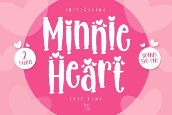 Minnie Heart: A Display Font That Brings Cute Charm to Every Craft Project