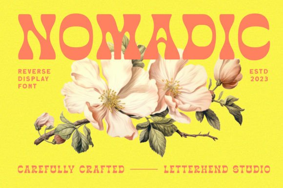 Nomadic: A Reverse Display Font for Editorial Storytelling
