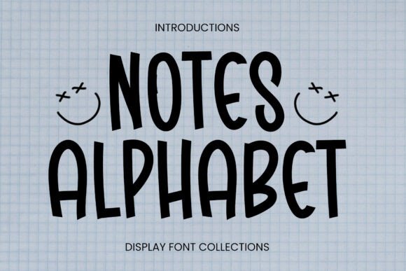 Notes Alphabet: A Handwritten Display Font for Editorial Design