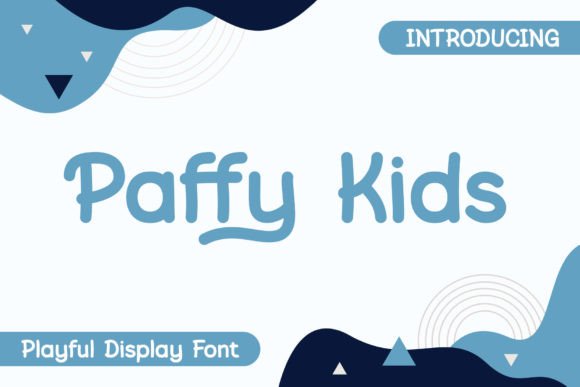Paffy Kids: A Playful Display Font for Branding Projects