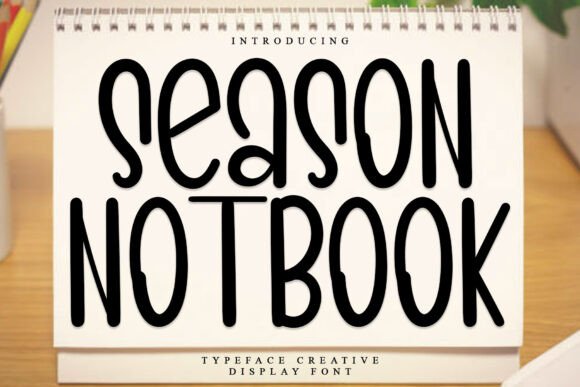 Season Notebook: A Display Font That Brings Handmade Products to Life