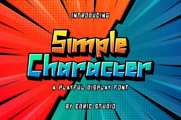 Simple Character Font: A Playful Display Typeface for Your Brand