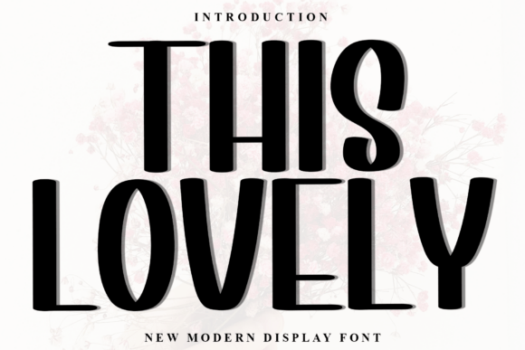 This Lovely Display Font for Modern Web Design