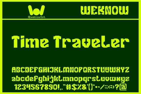 Time Traveler Display Font for Modern Marketing Campaigns
