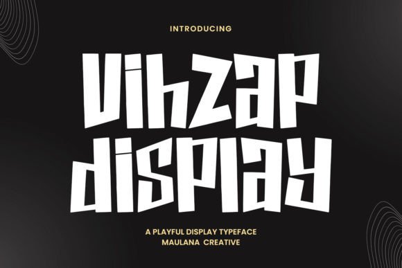 Vihzap: A Playful Display Font with Real Branding Charm