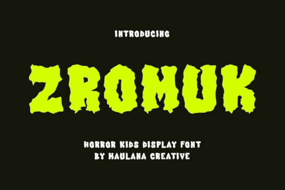 Zromuk Display Font Brings Playful Energy to Handmade Products